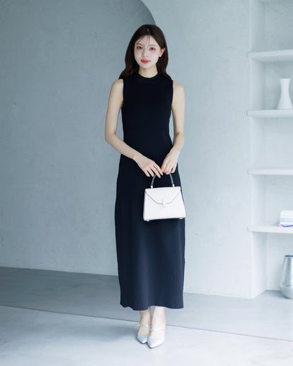 【SPECIAL10%OFF】ノーブルニット・アイラインワンピース