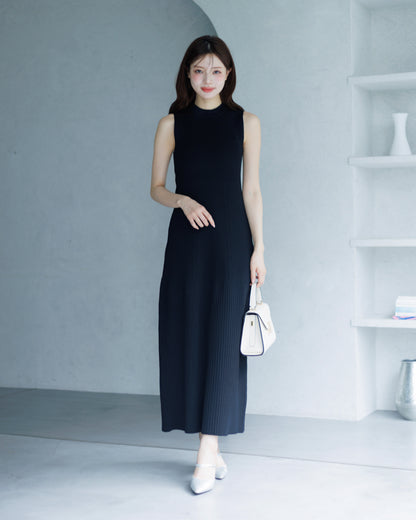 【SPECIAL10%OFF】ノーブルニット・アイラインワンピース