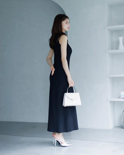 【SPECIAL10%OFF】ノーブルニット・アイラインワンピース