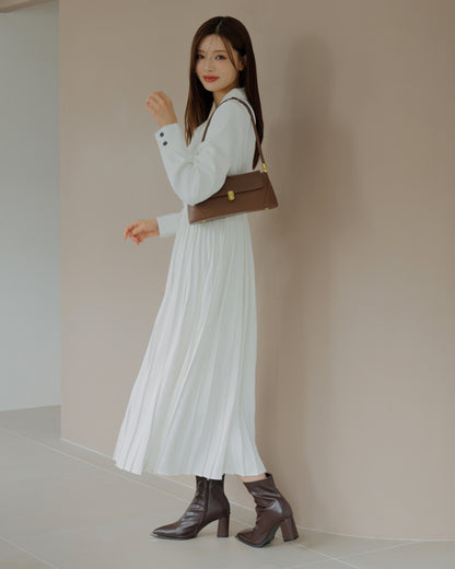 【SPECIAL10%OFF】トレンチディティールプリーツワンピース