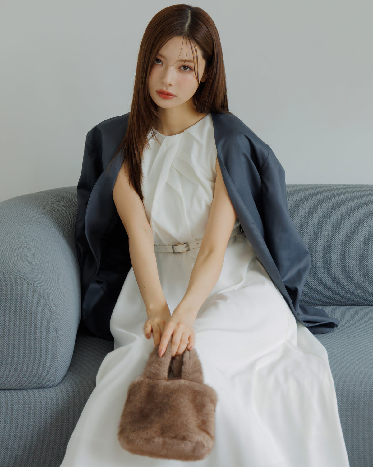 【SPECIAL10%OFF】フロントドレープフレアワンピース