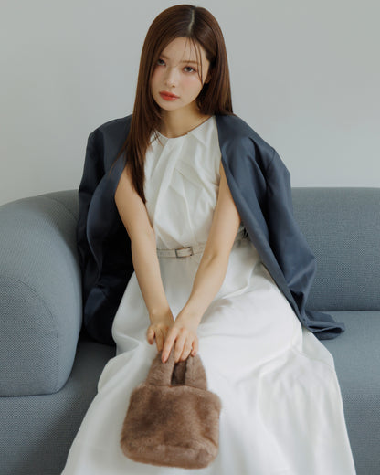 【SPECIAL10%OFF】フロントドレープフレアワンピース