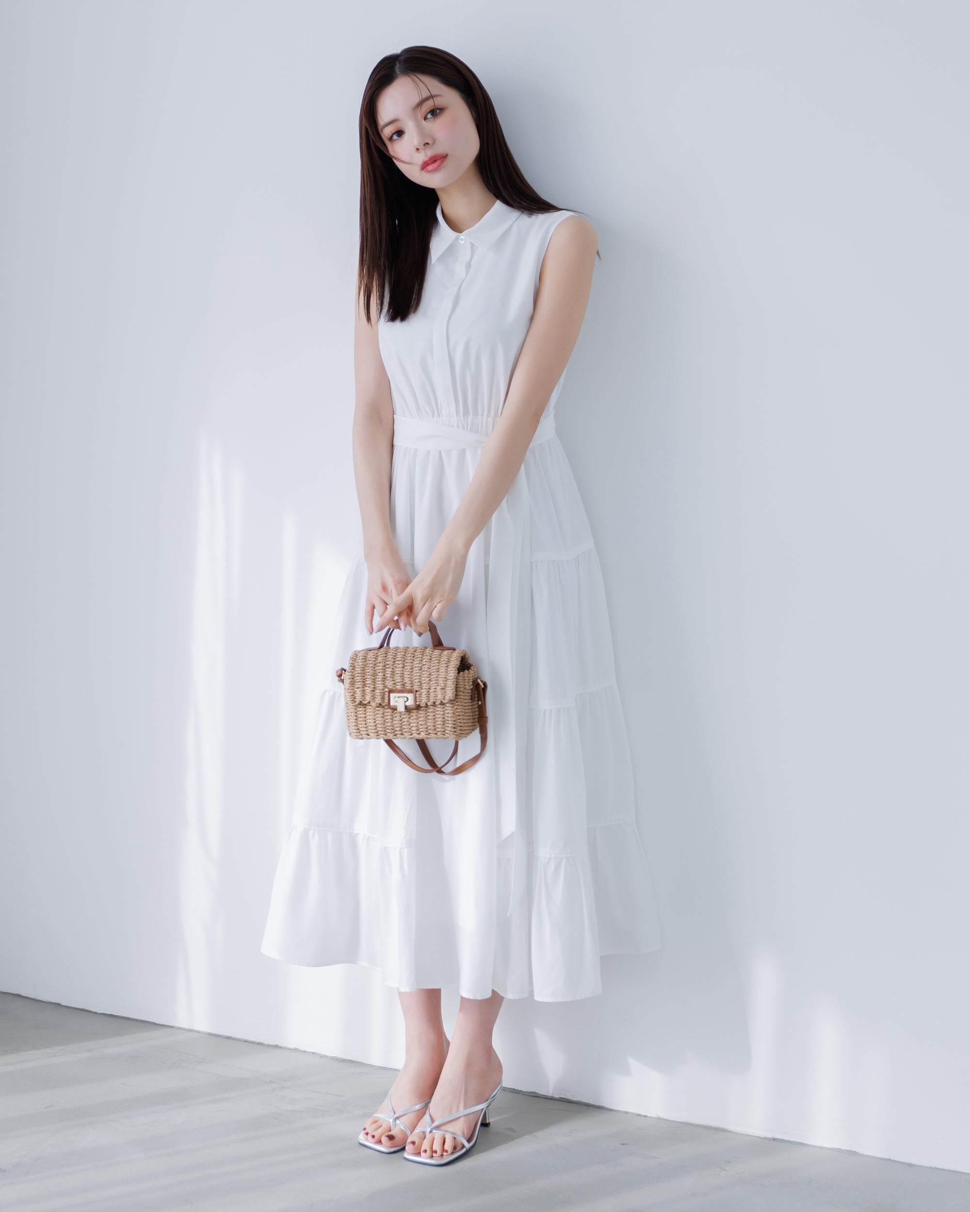 Lalune プリムシャツティアードワンピース プリムシャツティアードワンピース – Éclat Lune