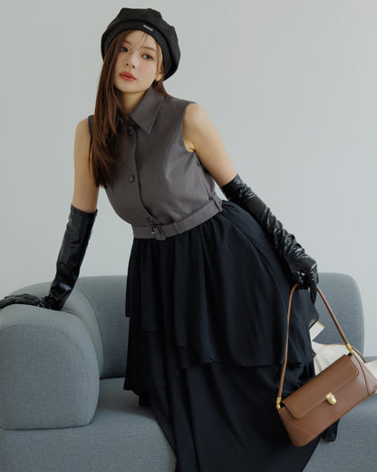 【SPECIAL10%OFF】トレンチドッキングイレヘムワンピース