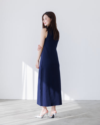 【SPECIAL10%OFF】ノーブルニット・アイラインワンピース