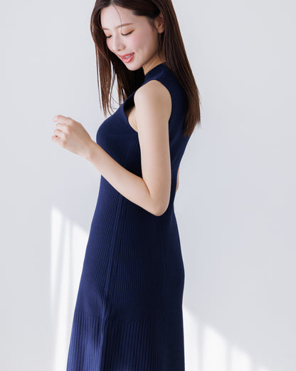 【SPECIAL10%OFF】ノーブルニット・アイラインワンピース