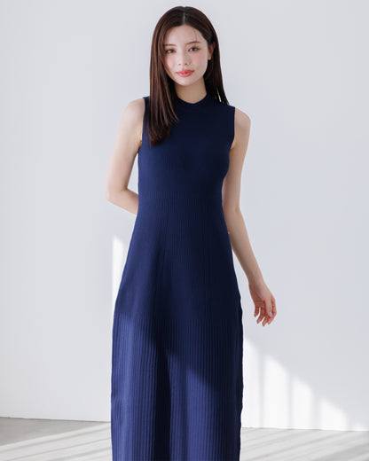 【SPECIAL10%OFF】ノーブルニット・アイラインワンピース