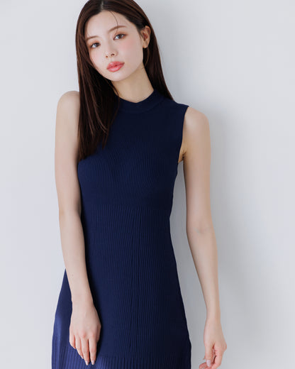 【SPECIAL10%OFF】ノーブルニット・アイラインワンピース
