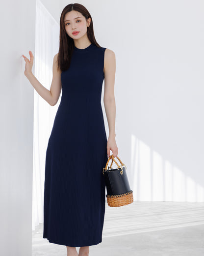 【SPECIAL10%OFF】ノーブルニット・アイラインワンピース