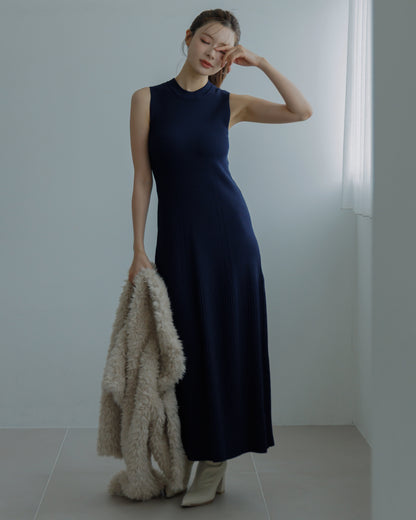【SPECIAL10%OFF】ノーブルニット・アイラインワンピース