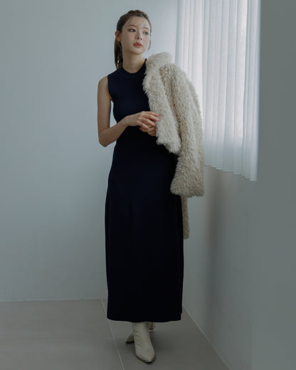 【SPECIAL10%OFF】ノーブルニット・アイラインワンピース