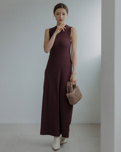 【SPECIAL10%OFF】ノーブルニット・アイラインワンピース