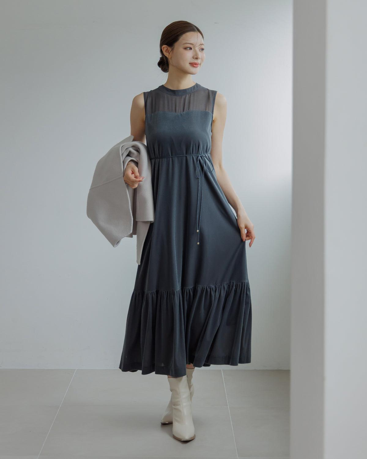 【SPECIAL10%OFF】ノーブルベロアシアーワンピース