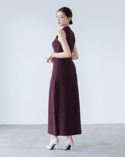 【SPECIAL10%OFF】ノーブルニット・アイラインワンピース
