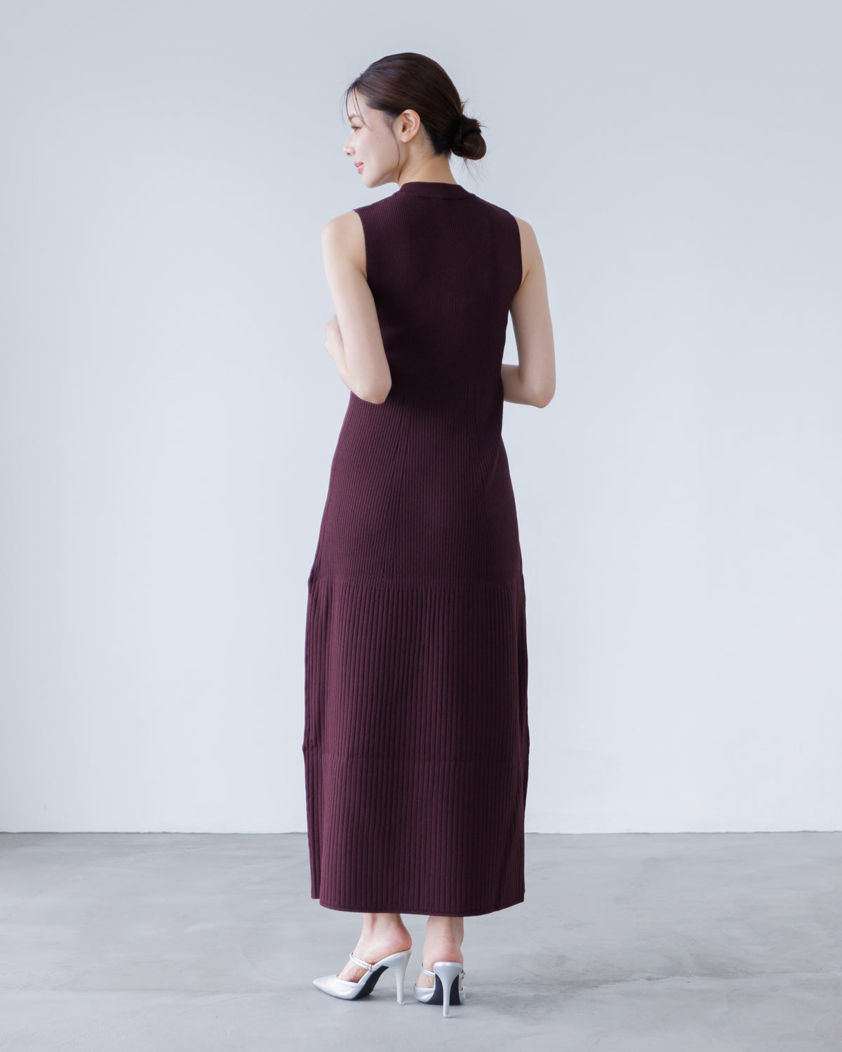 【SPECIAL10%OFF】ノーブルニット・アイラインワンピース