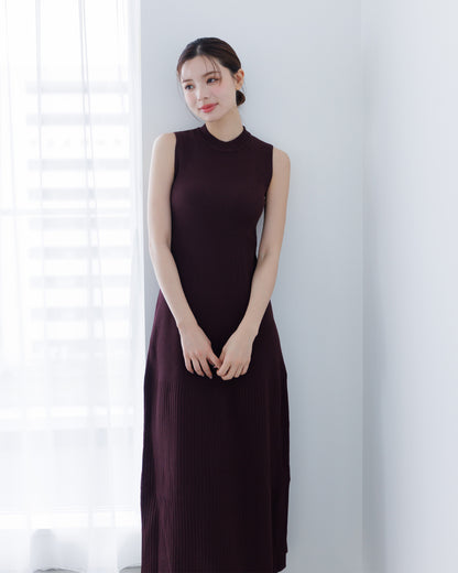 【SPECIAL10%OFF】ノーブルニット・アイラインワンピース