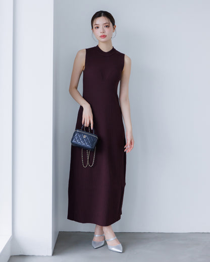 【SPECIAL10%OFF】ノーブルニット・アイラインワンピース