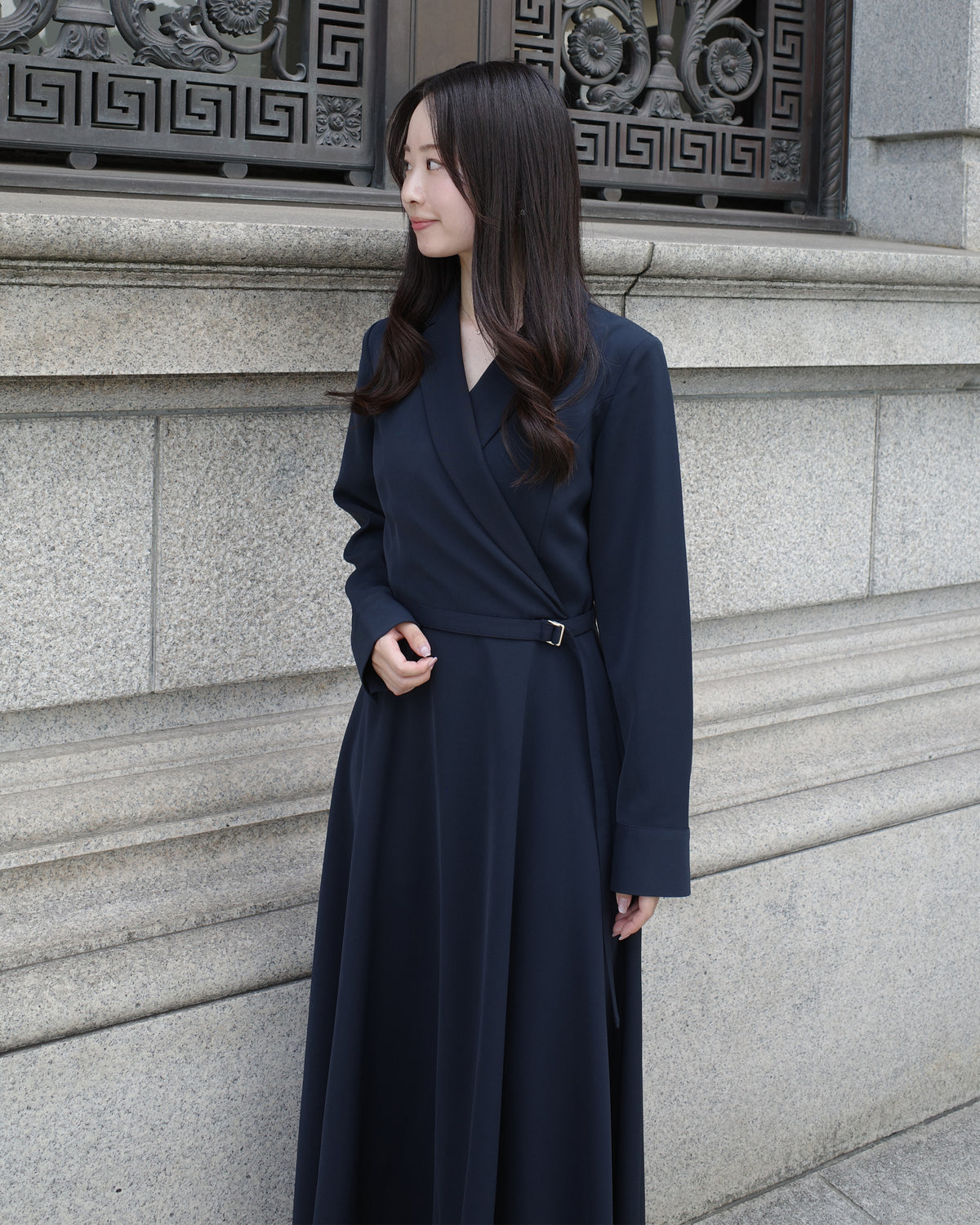 【SPECIAL10%OFF】ロングスリーブトレンチフレアワンピース