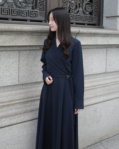 【SPECIAL10%OFF】ロングスリーブトレンチフレアワンピース