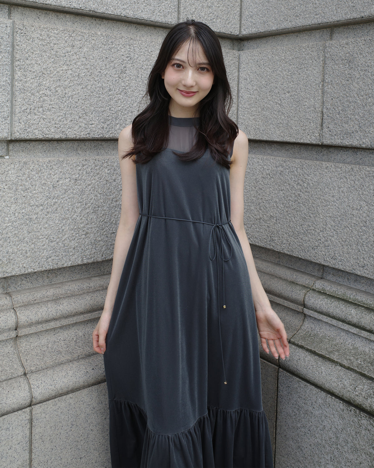 【SPECIAL10%OFF】ノーブルベロアシアーワンピース