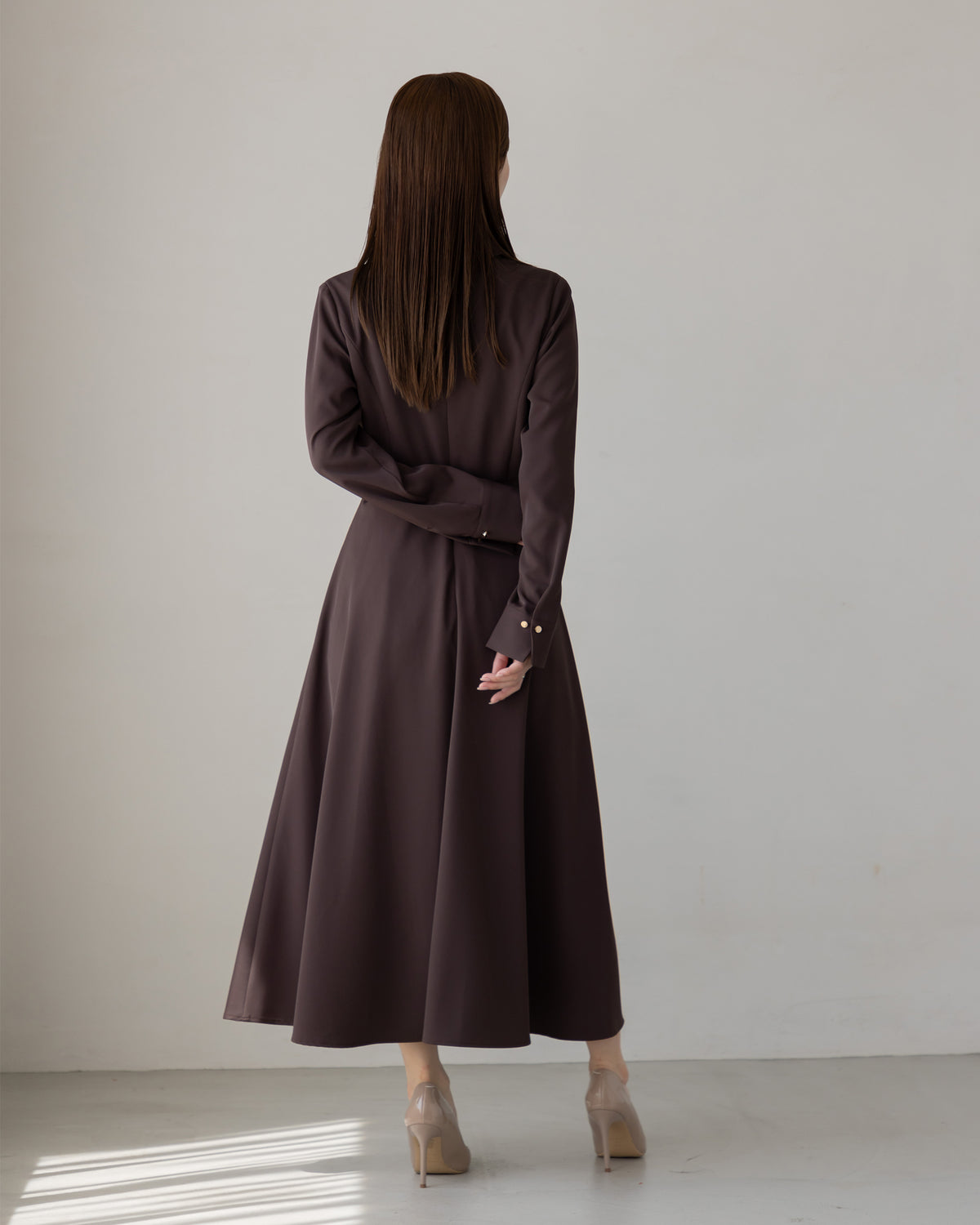 【SPECIAL10%OFF】ロングスリーブトレンチフレアワンピース
