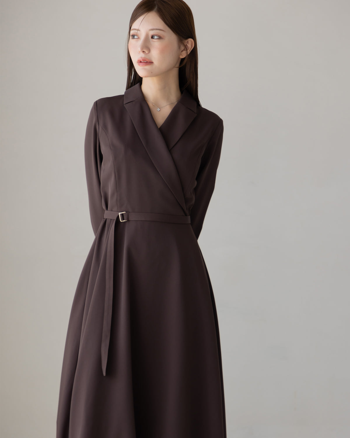 【SPECIAL10%OFF】ロングスリーブトレンチフレアワンピース
