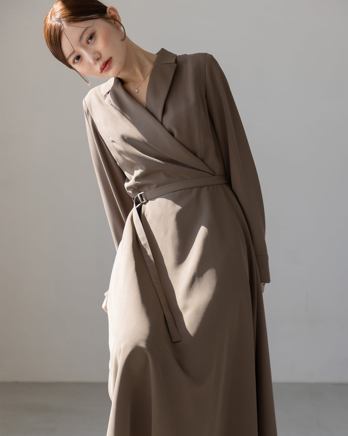 【SPECIAL10%OFF】ロングスリーブトレンチフレアワンピース