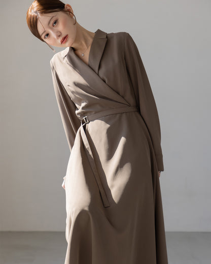 【SPECIAL10%OFF】ロングスリーブトレンチフレアワンピース