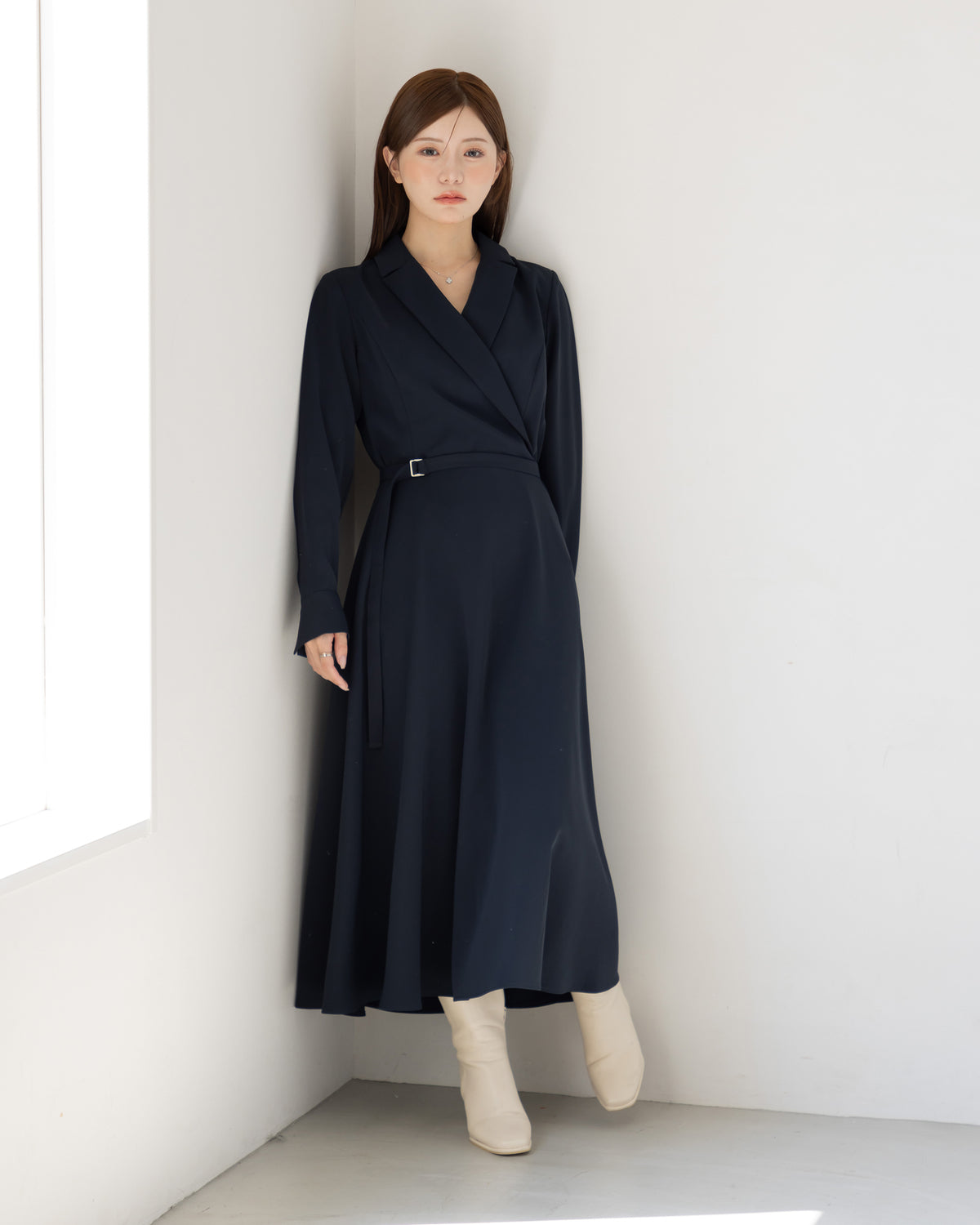 【SPECIAL10%OFF】ロングスリーブトレンチフレアワンピース