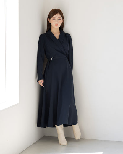 【SPECIAL10%OFF】ロングスリーブトレンチフレアワンピース