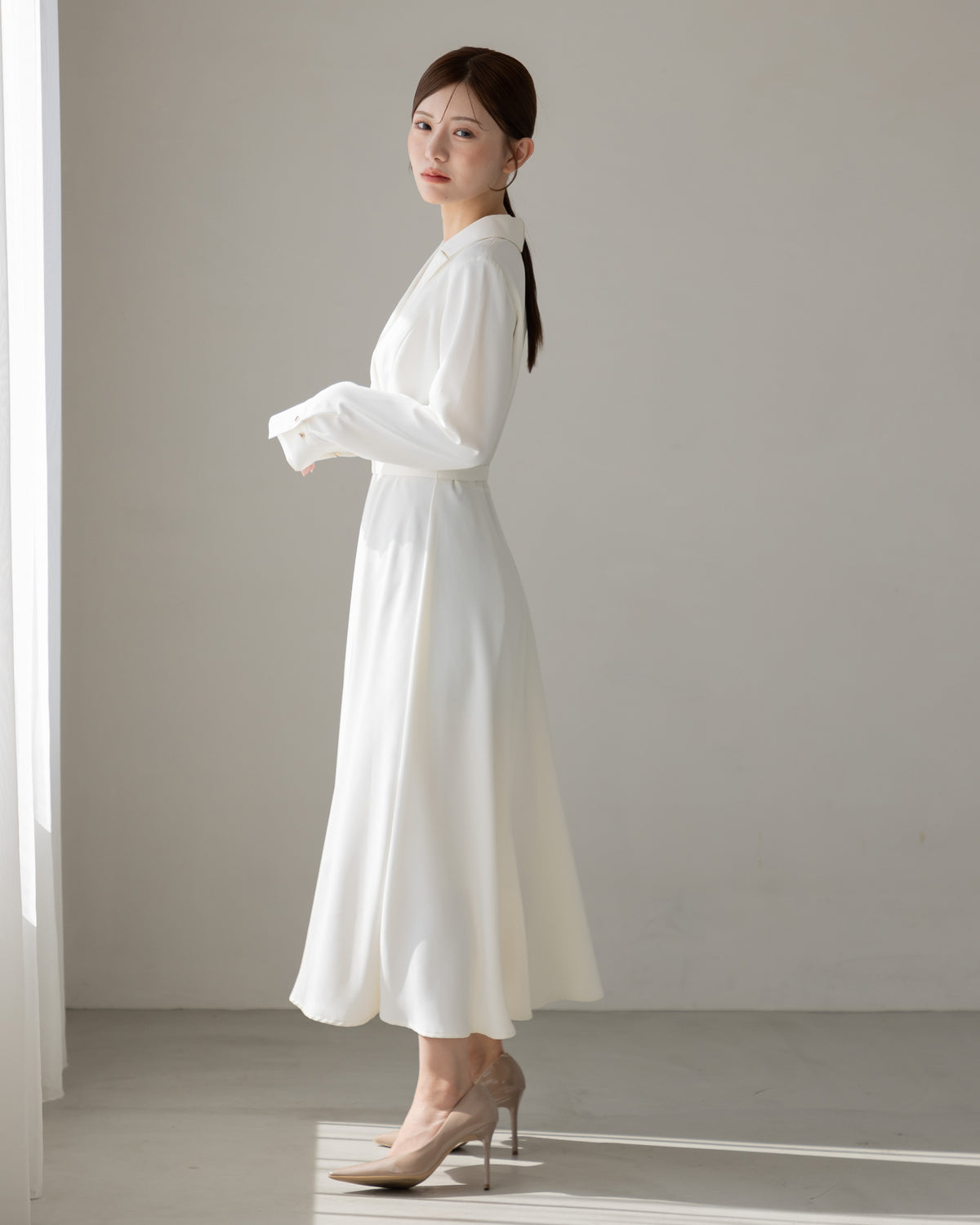【SPECIAL10%OFF】ロングスリーブトレンチフレアワンピース
