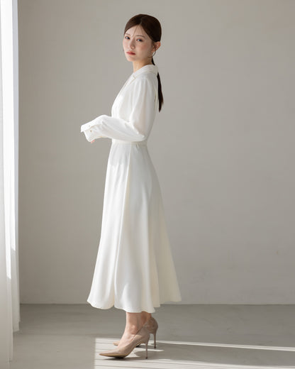 【SPECIAL10%OFF】ロングスリーブトレンチフレアワンピース