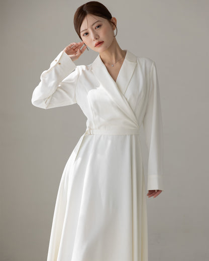 【SPECIAL10%OFF】ロングスリーブトレンチフレアワンピース