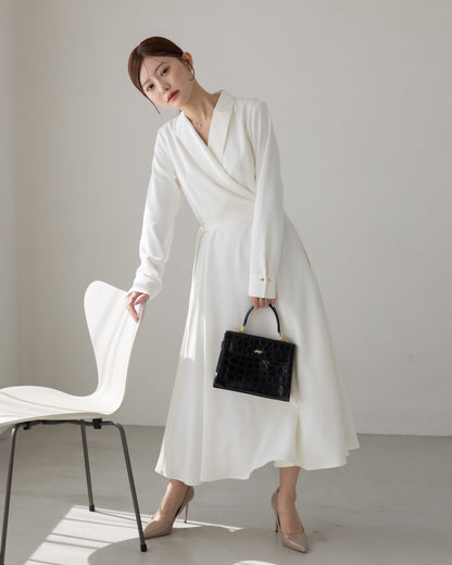 【SPECIAL10%OFF】ロングスリーブトレンチフレアワンピース