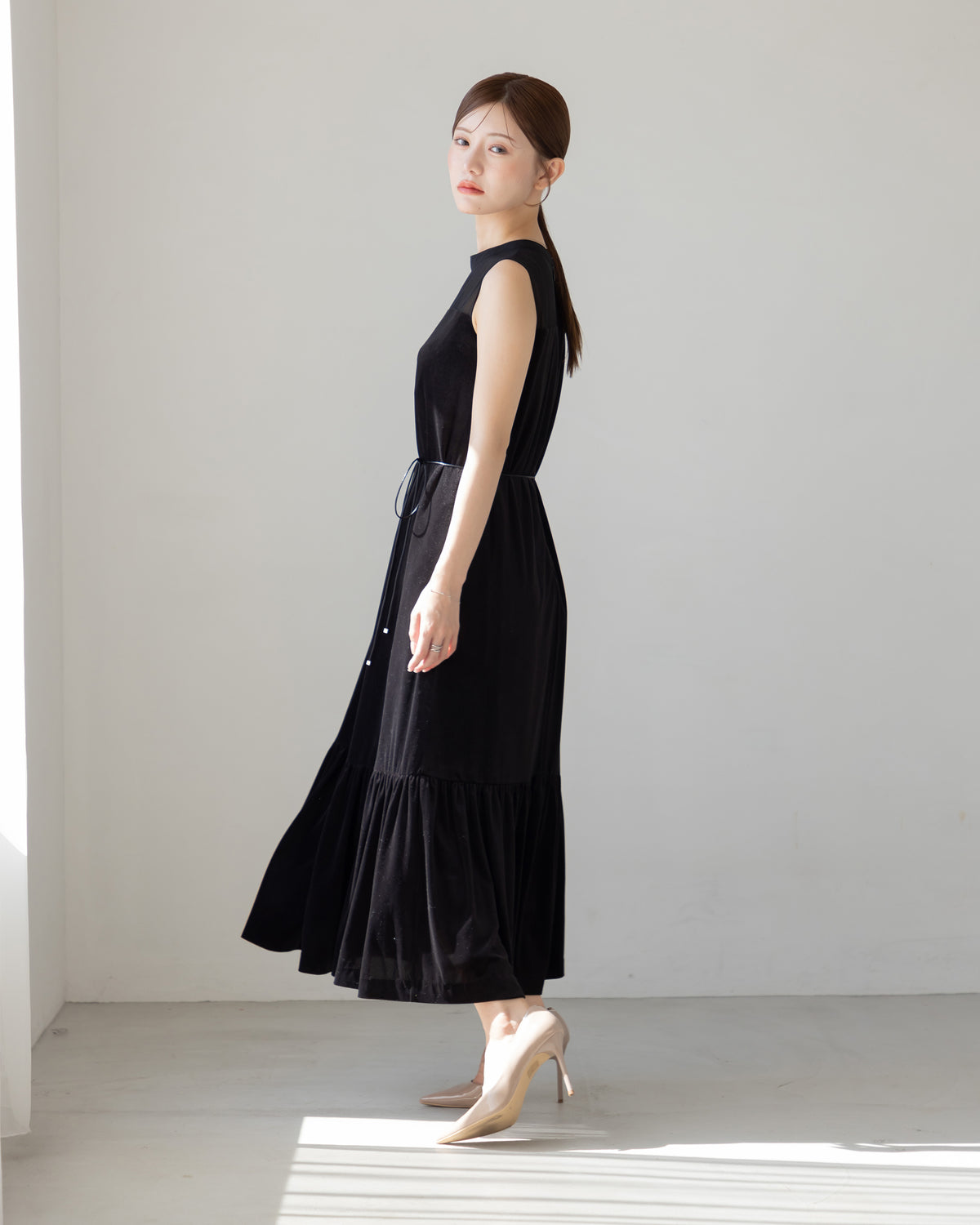 【SPECIAL10%OFF】ノーブルベロアシアーワンピース