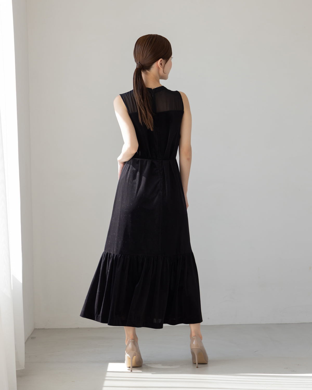 【SPECIAL10%OFF】ノーブルベロアシアーワンピース