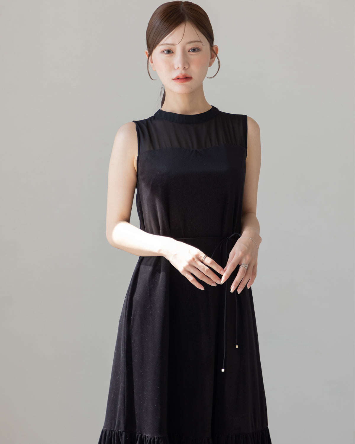 【SPECIAL10%OFF】ノーブルベロアシアーワンピース