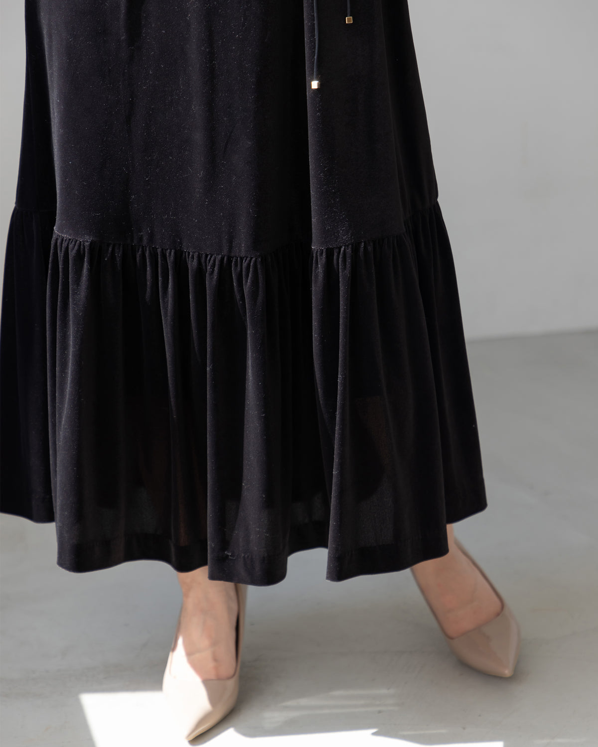 【SPECIAL10%OFF】ノーブルベロアシアーワンピース