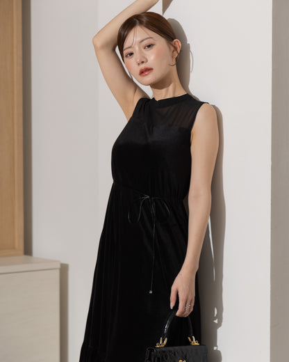 【SPECIAL10%OFF】ノーブルベロアシアーワンピース