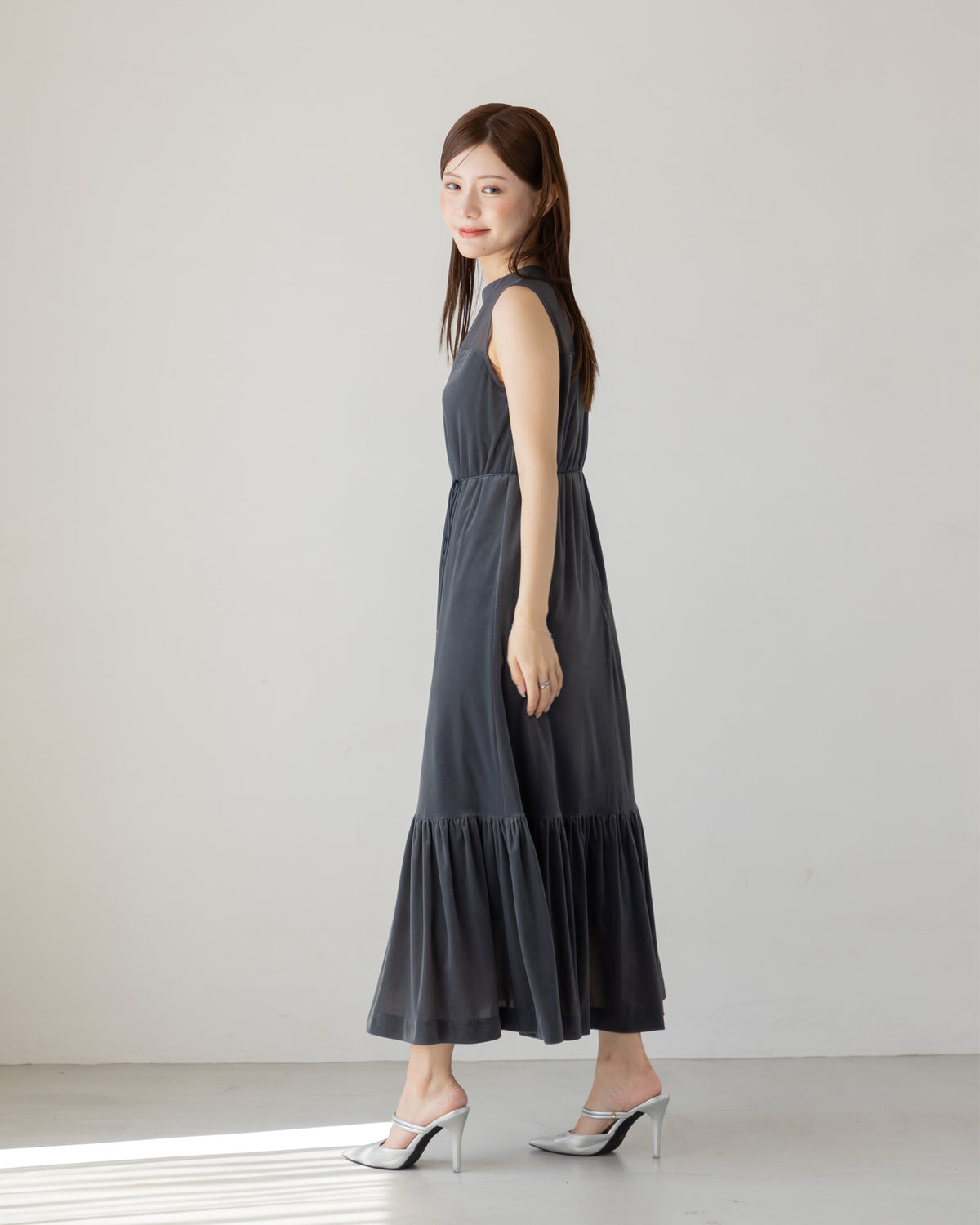 【SPECIAL10%OFF】ノーブルベロアシアーワンピース