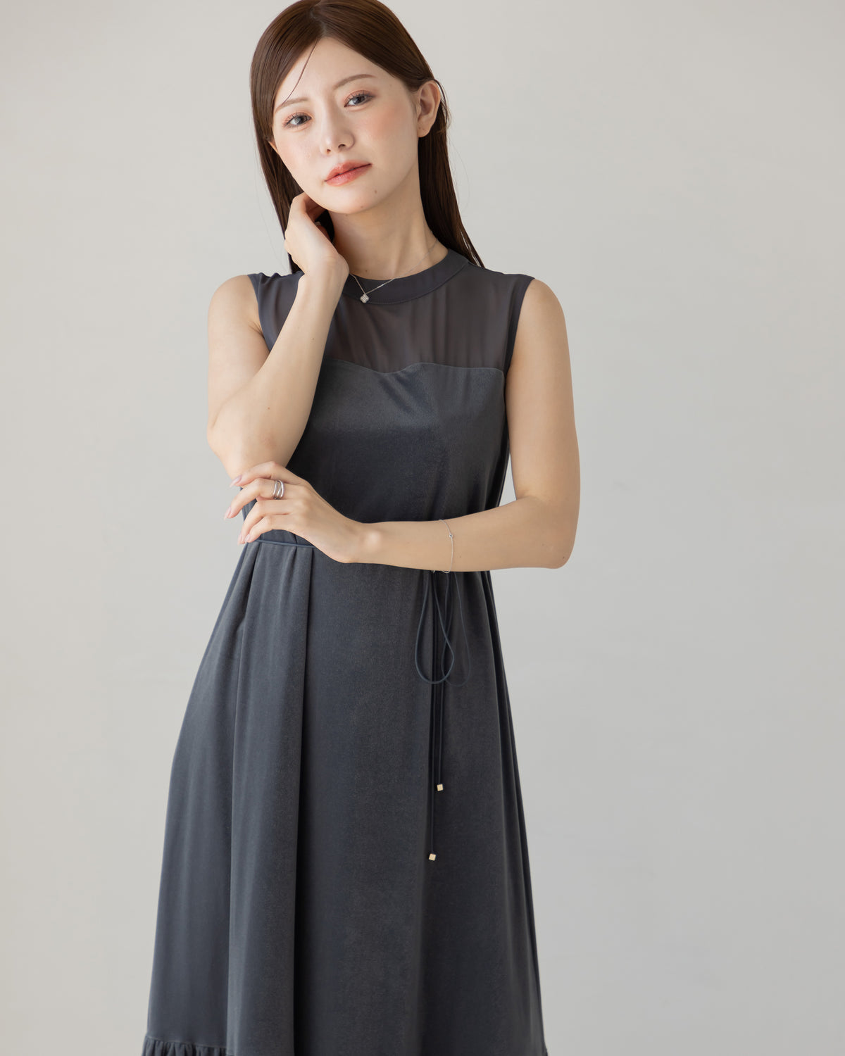 【SPECIAL10%OFF】ノーブルベロアシアーワンピース