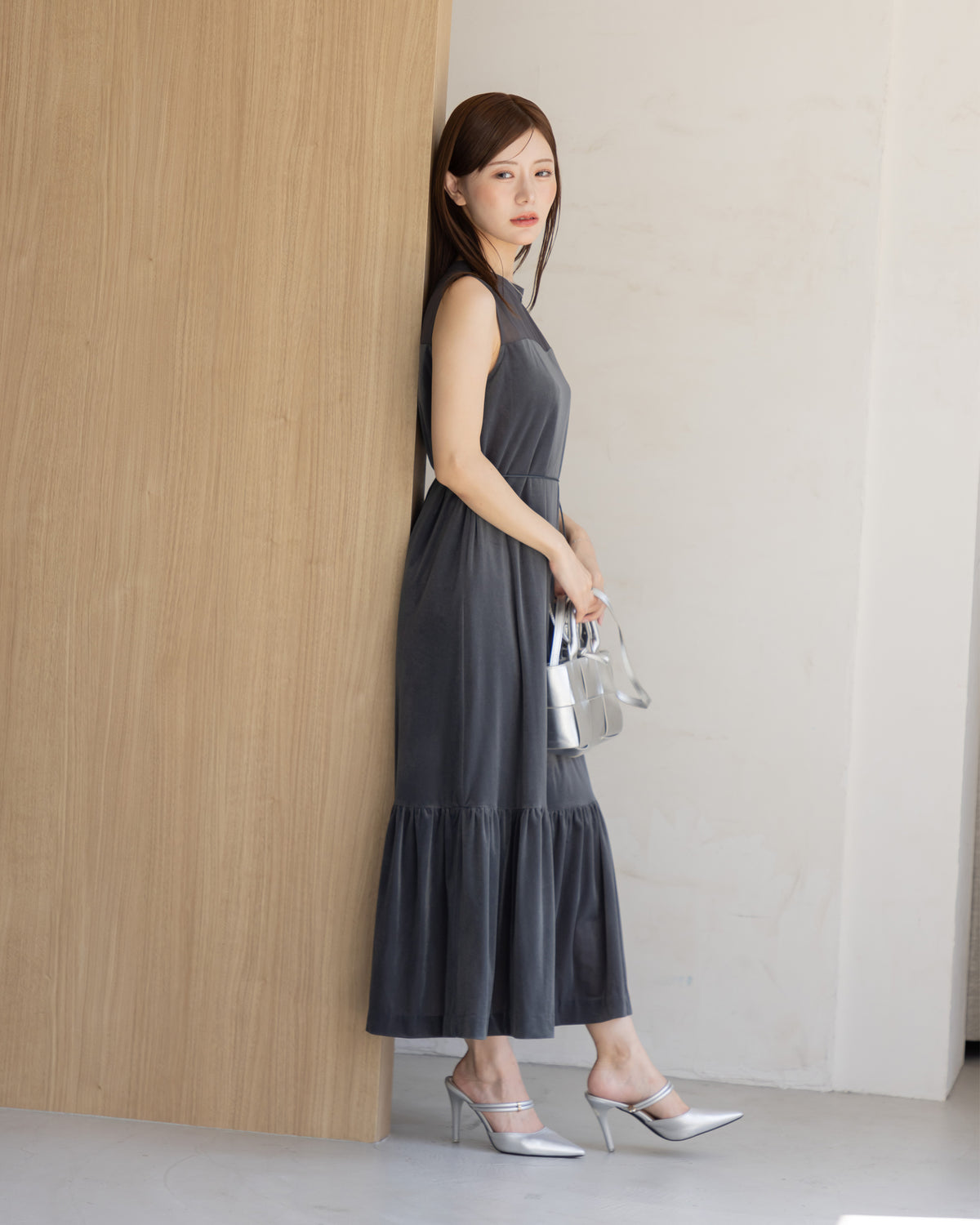 【SPECIAL10%OFF】ノーブルベロアシアーワンピース