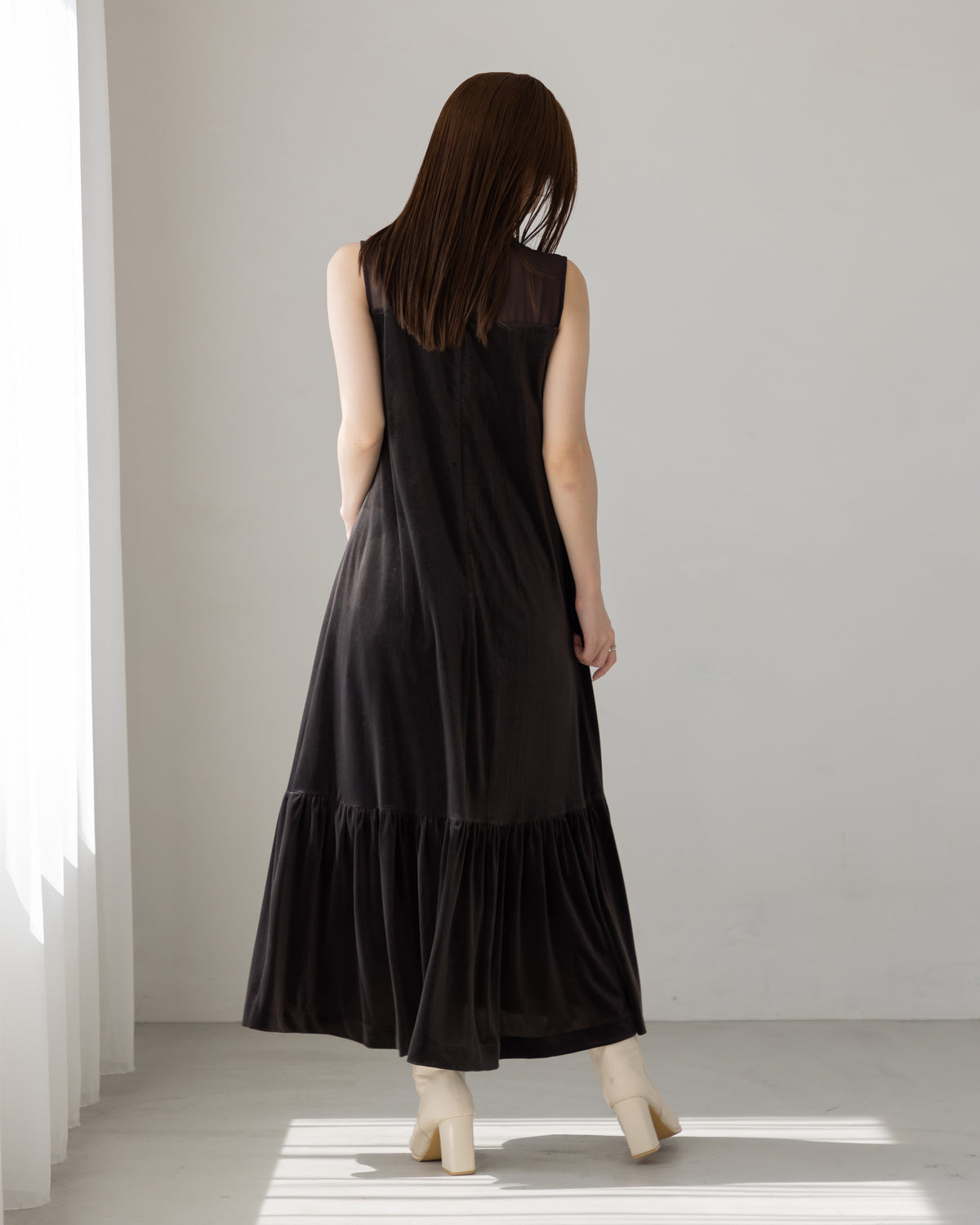 【SPECIAL10%OFF】ノーブルベロアシアーワンピース
