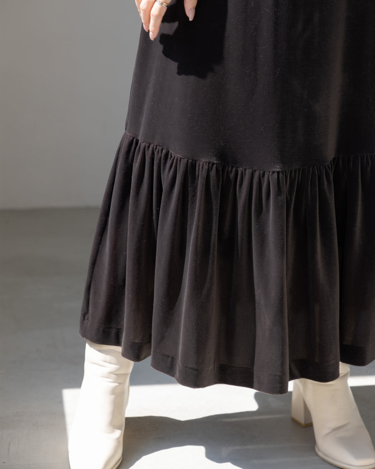 【SPECIAL10%OFF】ノーブルベロアシアーワンピース