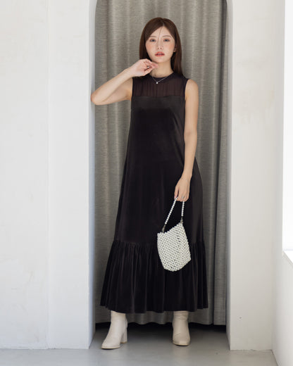 【SPECIAL10%OFF】ノーブルベロアシアーワンピース
